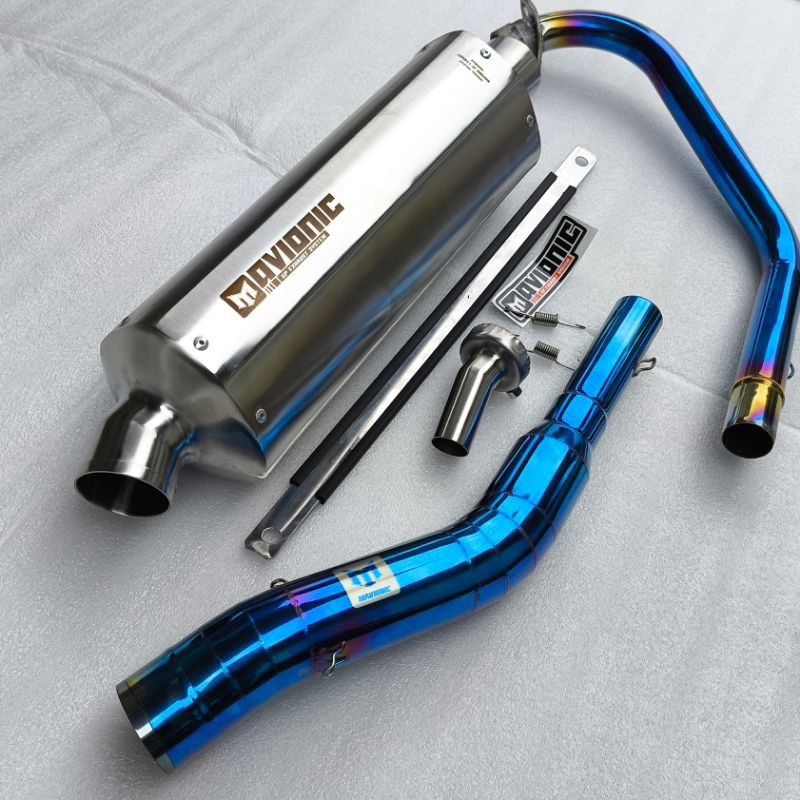 Knalpot Racing Fullset R15 GSX CBR150 CB150R VIXION DLL Big volume ngebass adem original mavionic