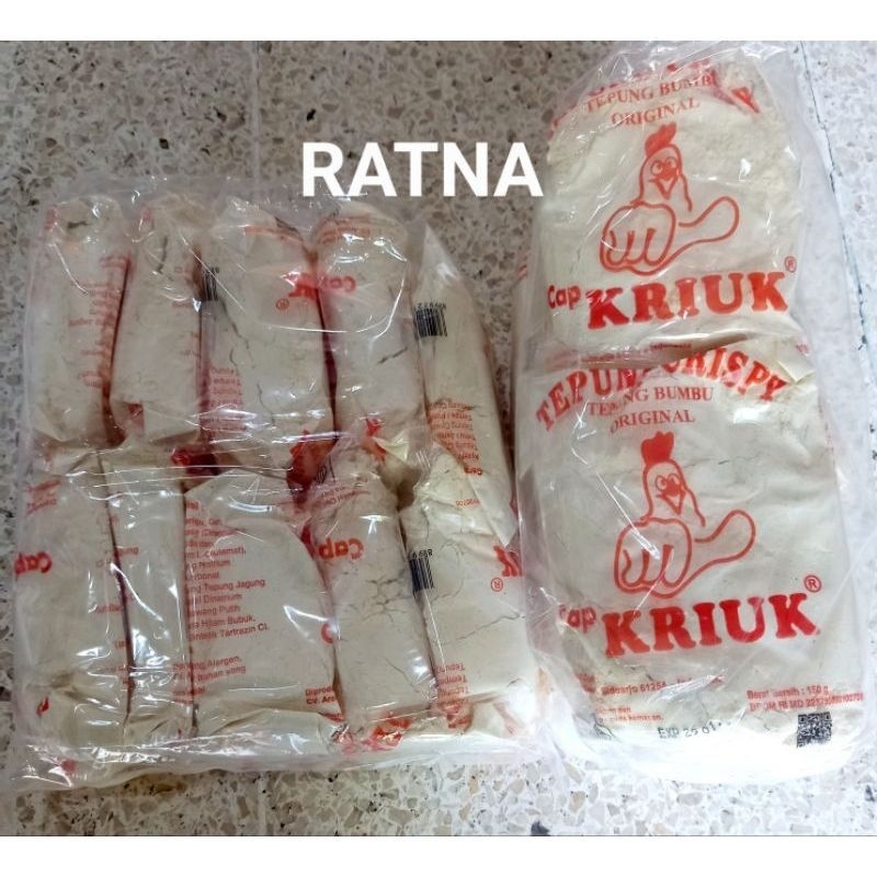 

Dapat 8pcs - Tepung bumbu cap kriuk 150gr Tepung Crispy serbaguna