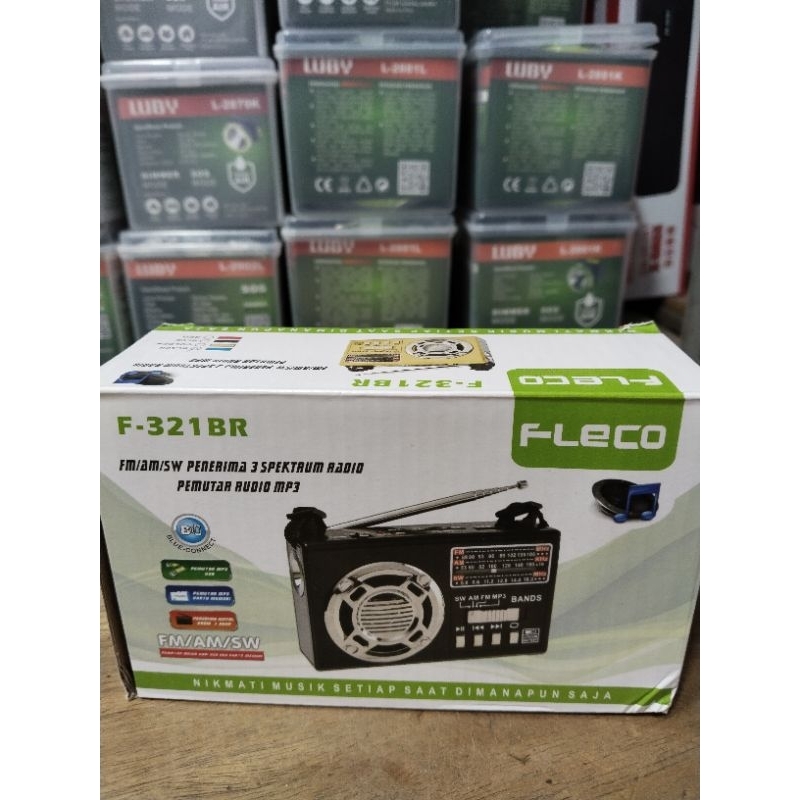 RADIO JADUL FLECO F-321BR Radio Suara Besar Sinyal Kaut MP3