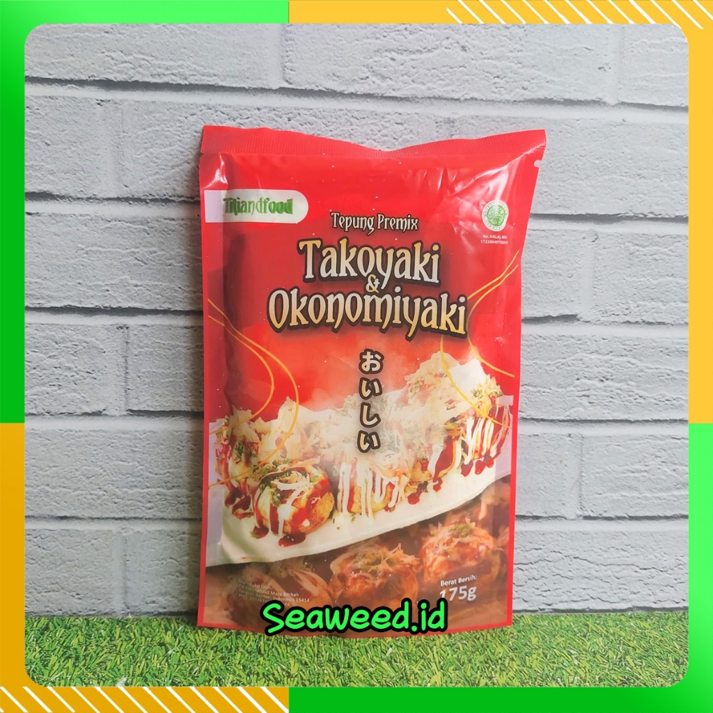 

Tepung Premix Takoyaki Okonomiyaki Instan Titiandfood 175 Gr / Tepung Siap Pakai Halal MUI Berkualitas