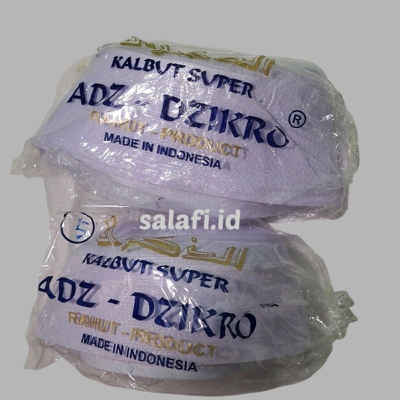 Peci Adz-dzikro Kopiah Songkok Putih Polos Keras Tidak Lembek