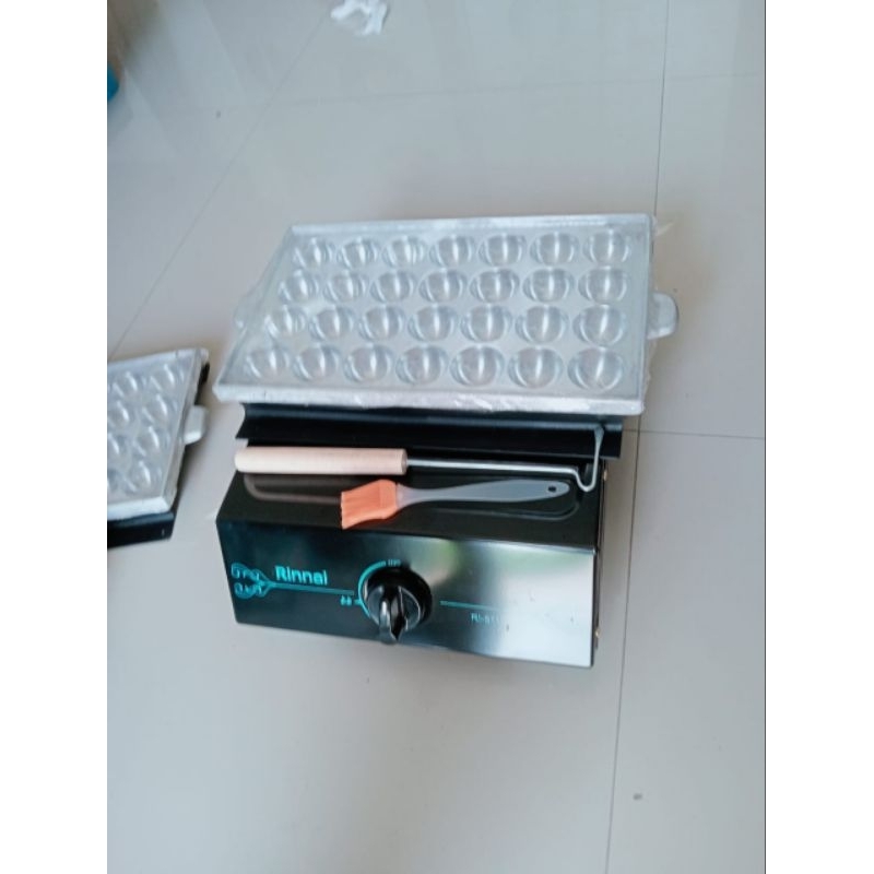 kompor dan cetakan  takoyaki   besar super isi 28