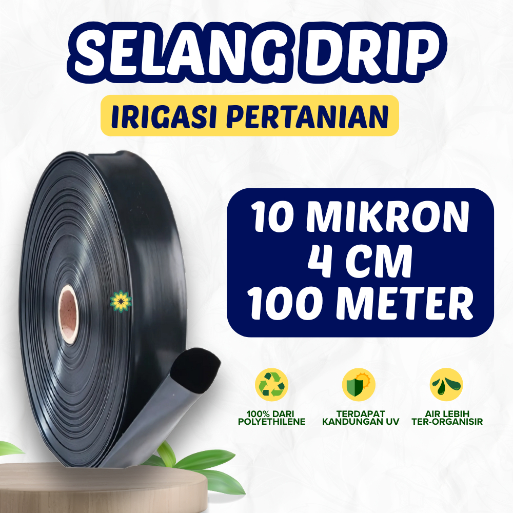 Selang Drip 10 Mikron 100 Meter Pipa 3/4 Inch