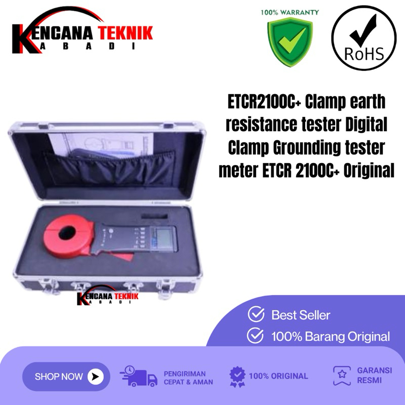 ETCR2100C+ Clamp earth resistance tester Digital Clamp Grounding tester meter ETCR 2100C+ Original