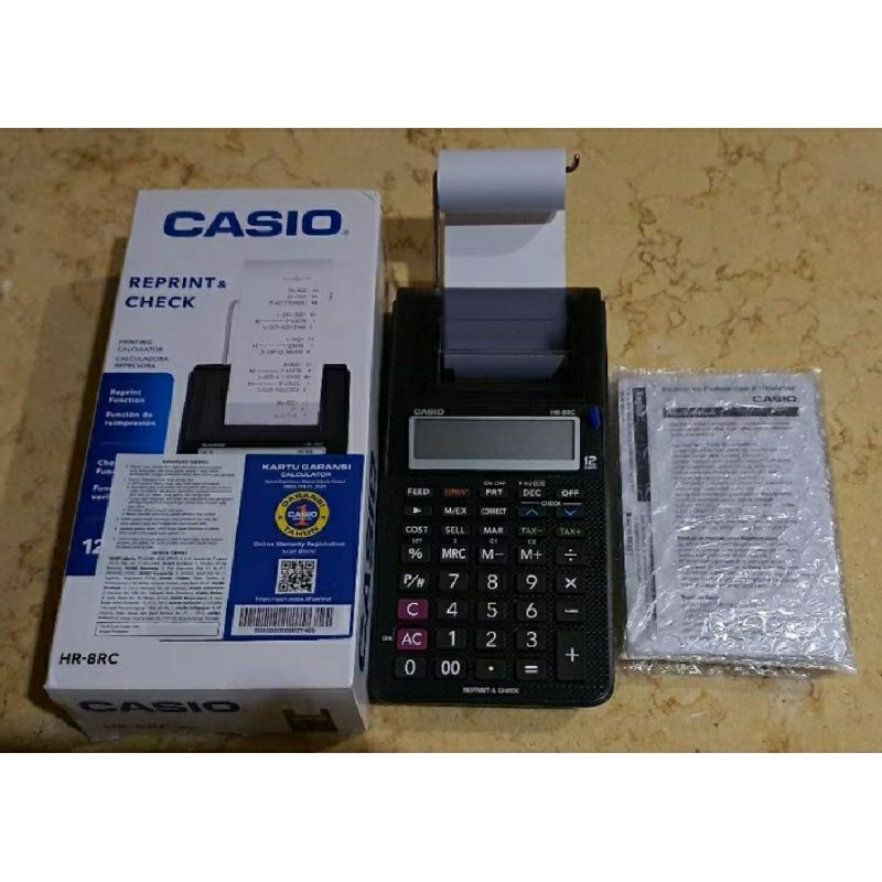 

Casio Kalkulator HR-8RC Cetak/Kasir - Hitam - 12 Digit