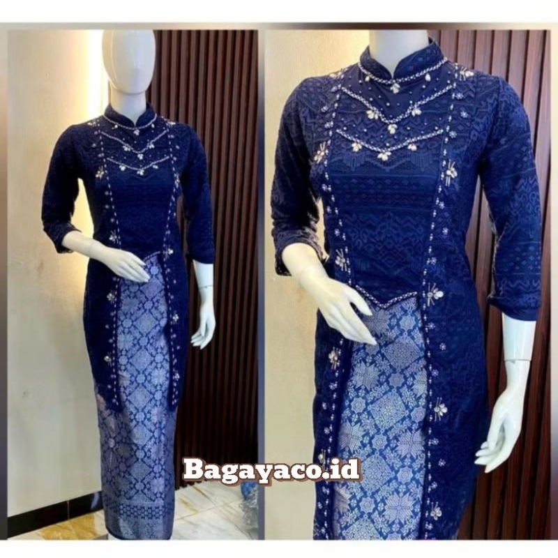 Atasan Kebaya Kutubaru Burkat ayumi Payet/kebaya/kebaya modern payet
