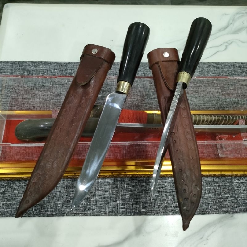 pisau tebal gagang tanduk