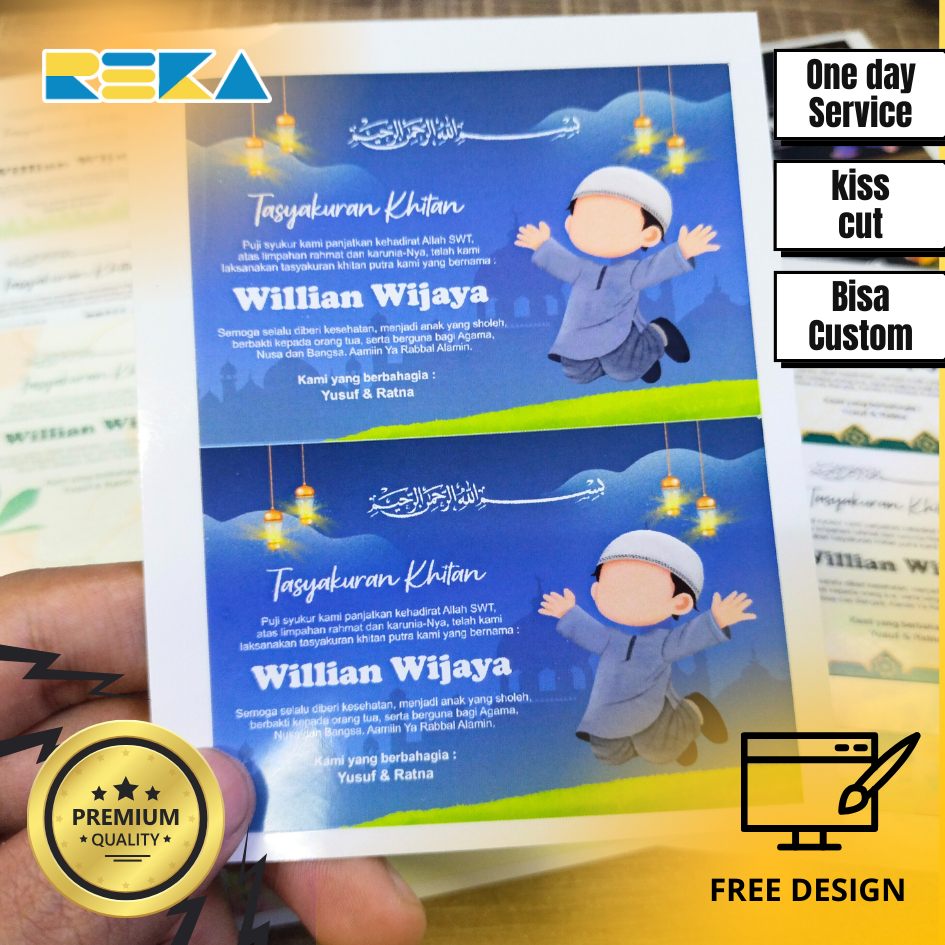 

Stiker/Kartu Tasyakuran Khitanan, Tasyakuran Khitan, Khitanan