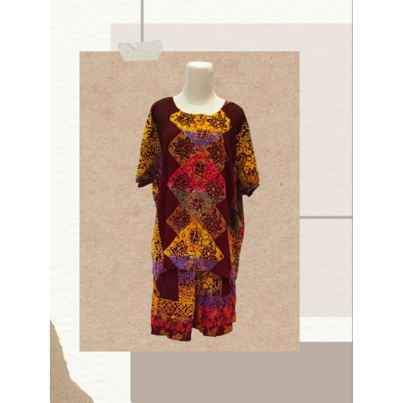 MARIBAYA - SETELAN BATIK MARIBAYA BAHAN RAYON PREMIUM - SETELAN BATIK RAYON PREMIUM - SETELAN PIYAMA