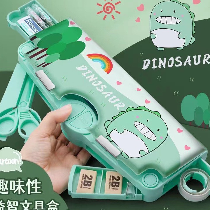 

Kotak Pensil Multifungsi Lengkap Peruncing Gunting Isolasi Penghapus Penggaris