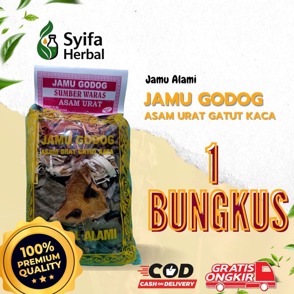 

Jamu Godog Gatut Kaca Cap Gatot Tradisional Asam Urat Rebus Pahitan