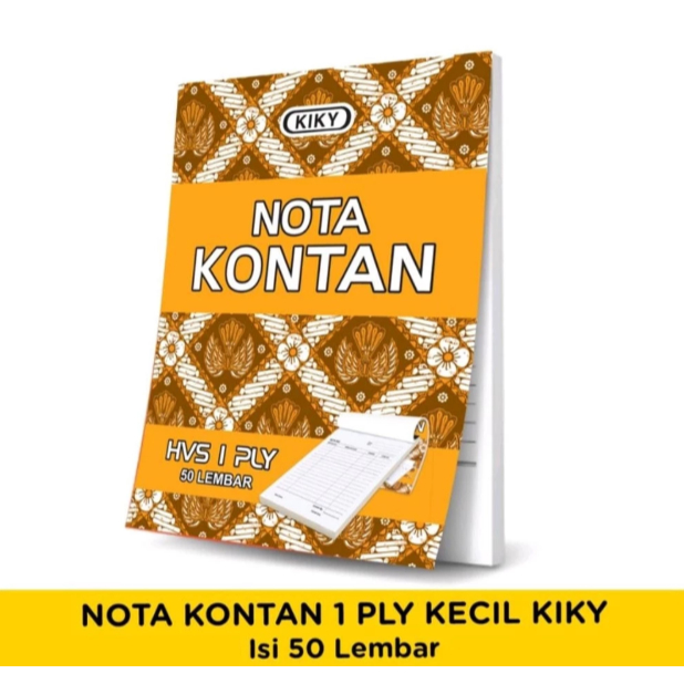 

KIKY Nota Kontan 1 Ply Kecil