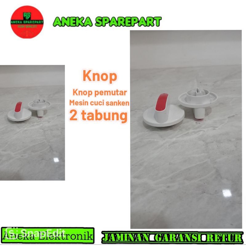 knop mesin cuci sanken 2 tabung