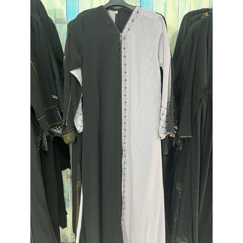 Abaya Hitam Saudi Maxy Dress Gamis Murah Jetblack Saudi Pakaian Wanita Muslim Dubai Busui Turkey
