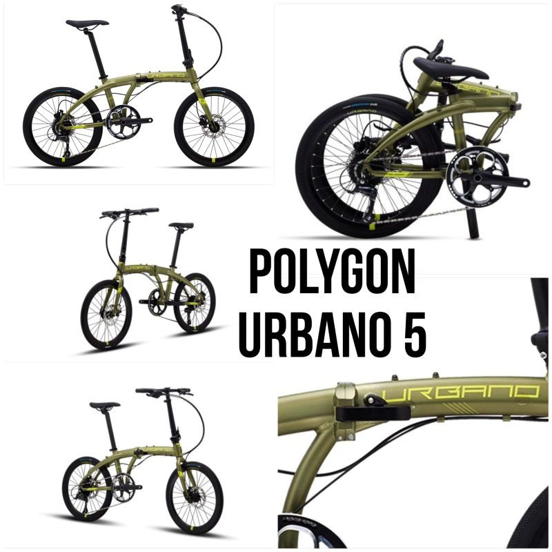 Folding bike Polygon Urbano 5 Green