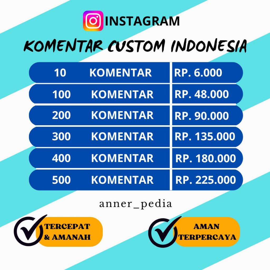 Komentar Custom Real Indonesia Instagram komentar ig || bergaransi || Proses cepat || AMANAH || ANNE
