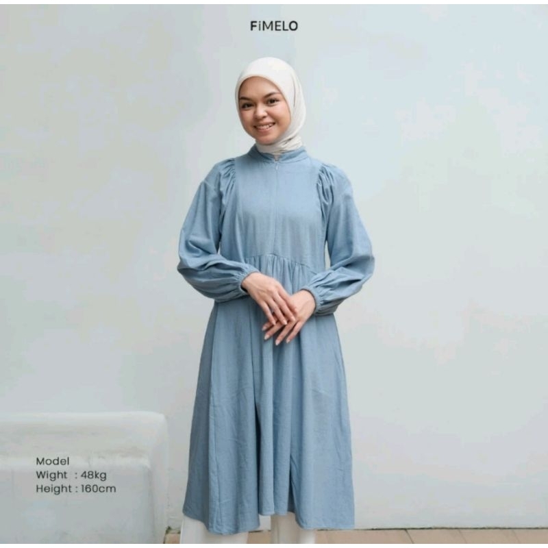 PRELOVED Fimelo Risya Tunik / Tunik blue