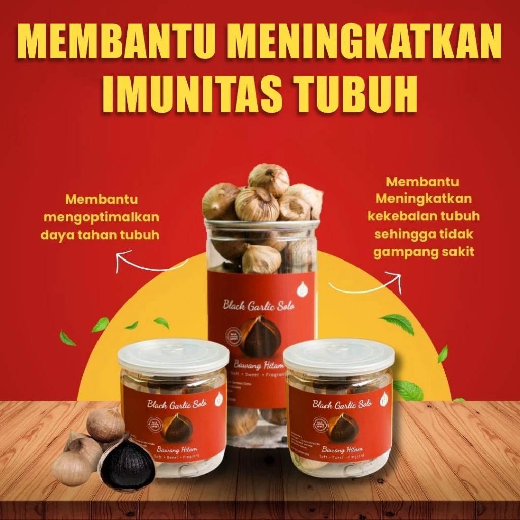 

Bawang Hitam Tunggal Premium | Black Garlic | Black Garlic Premium 100GR