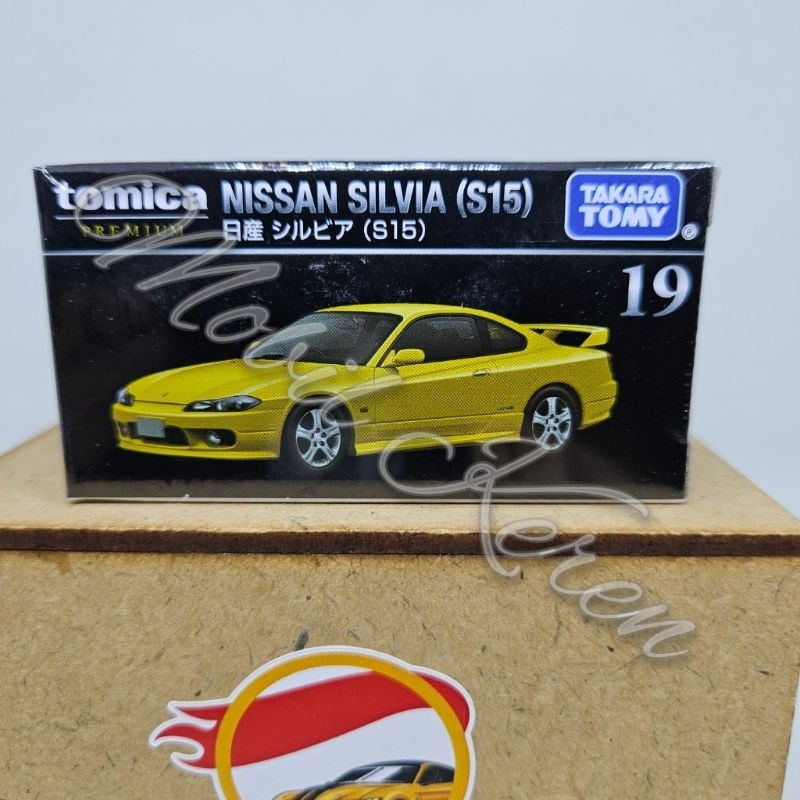 Diecast Tomica Premium 19 Nissan Silvia (S15) yellow
