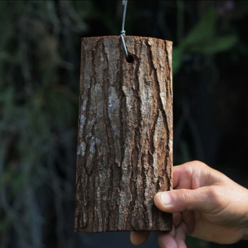 Media anggrek kulit kayu mahoni ukuran 10x20cm