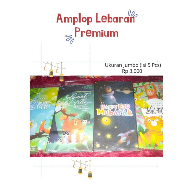

Amplop lebaran premium isi 5 pcs