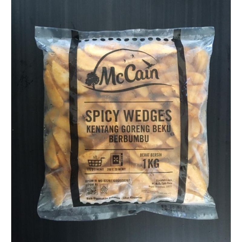 

Mc Cain Spicy Wedges French Fries Kentang Berbumbu 1 kg