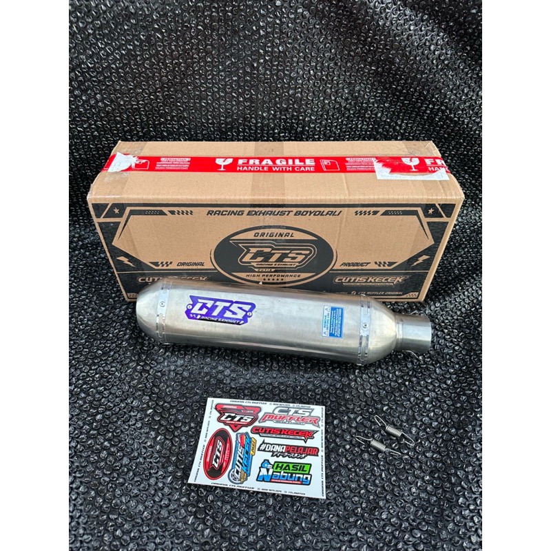 SLINCER KAPSUL CTS MUFFLER CLEAM LOGO TERBARU BLUE FREE KARDUS BOX