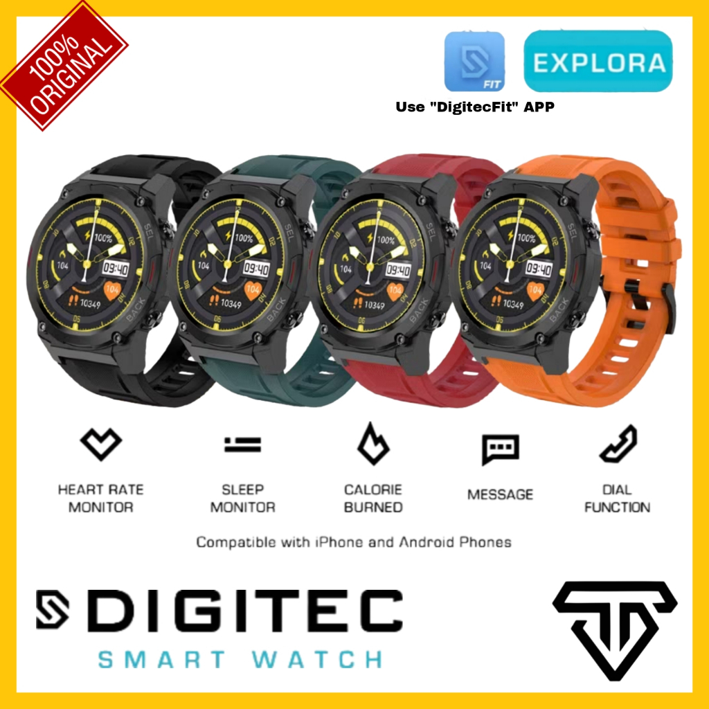 DIGITEC DG SW EXPLORA / DG-SW-EXPLORA Smart Watch Smartwatch ORIGINAL