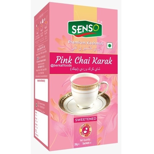 

Instant Pink Chai Karak Tea Senso / Premium Kashmiri / Teh Susu Rempah Manis India