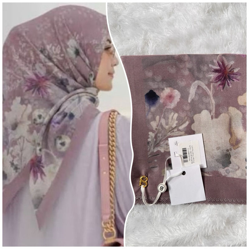 Buttonscarves Fiore Extend Voile Square As is