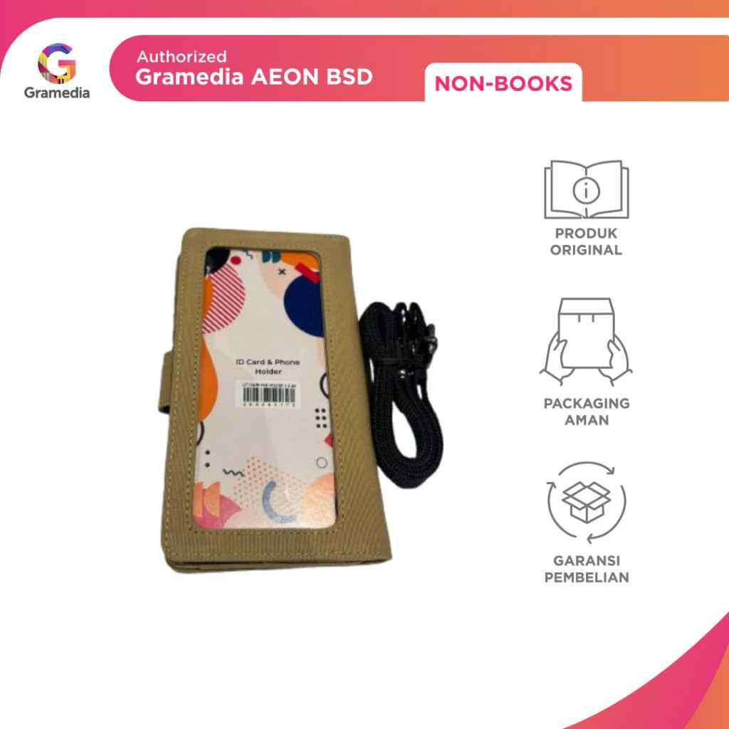 

GRAMEDIA BSD CITY - LCT ID CARD & PHONE HOLDER X-5 BROWN