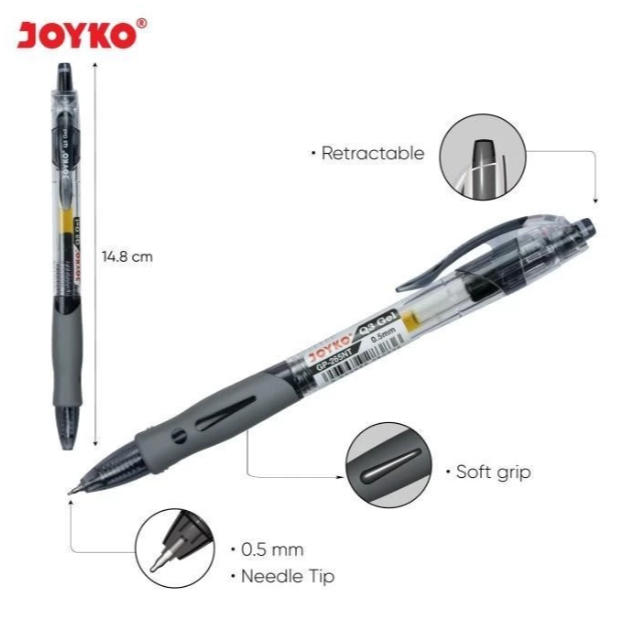 

JOYKO Gel Pen Pulpen Pena GP-265NT Q3 Gel 0.5 mm