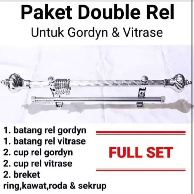 Paket lengkap besi gorden full set lengkap batang gorden/tiang gorden/besi gorden