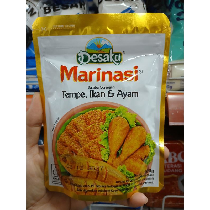 

Desaku Marinasi tempe ikan dan ayam 100g