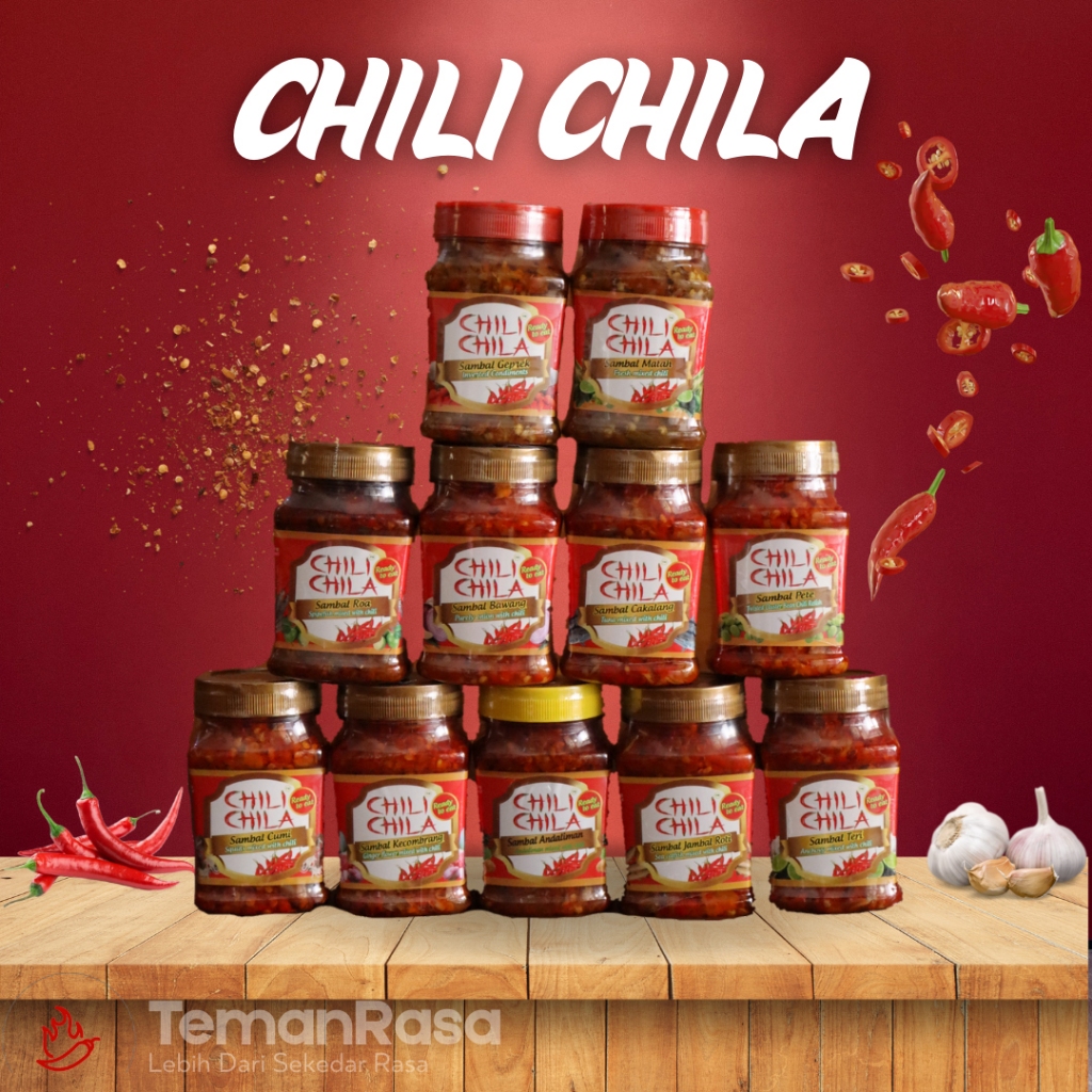 

Chili Chila Sambal Pedas 210gr Halal Aneka Rasa Alami Tanpa Pengawet Kemasan Botol Praktis