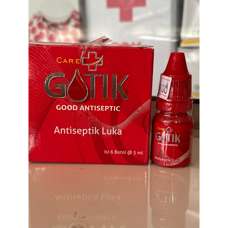 gotik antiseptik luka botol