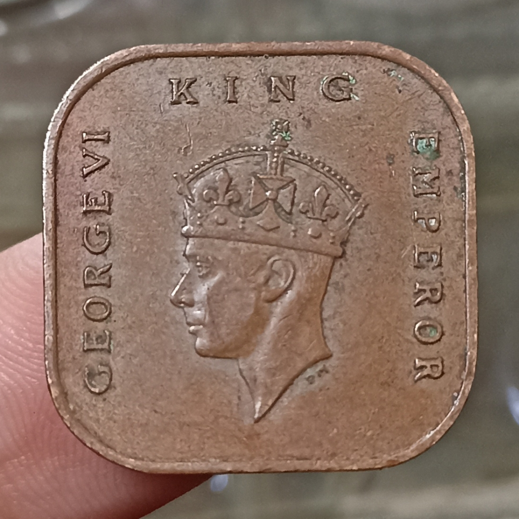 Koin Kuno Malaya (Malaysia) 1 Cent - George VI Tahun 1945