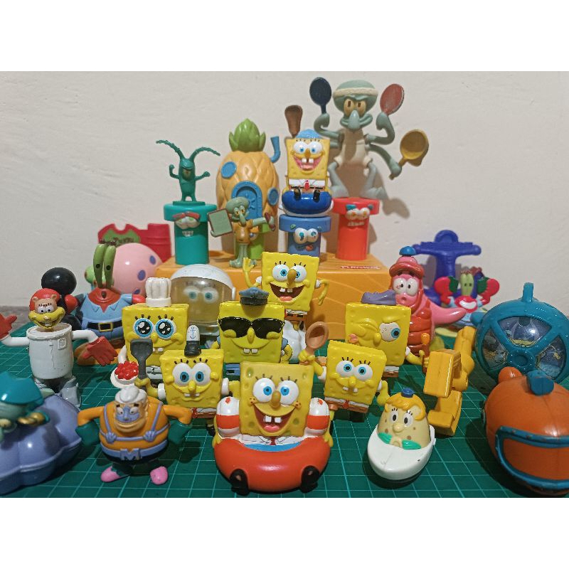 Mainan Anak Spongebob Squarepants Patrik Sandy Gary Mr. Krab Squidward Plankton Puff