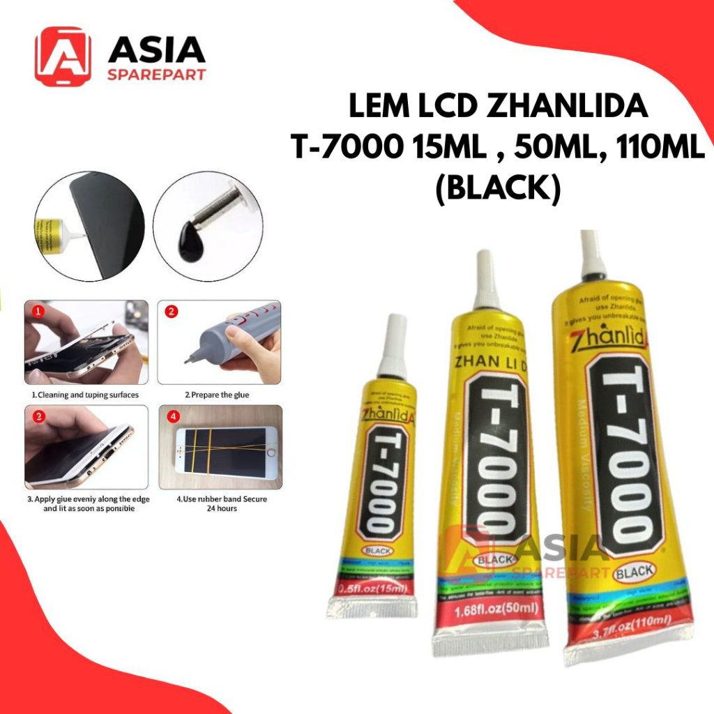 

LEM LCD TOUCHSCREEN ZHANLIDA T-7000 15ML 50ML 110ML HITAM LEM SERBAGUNA