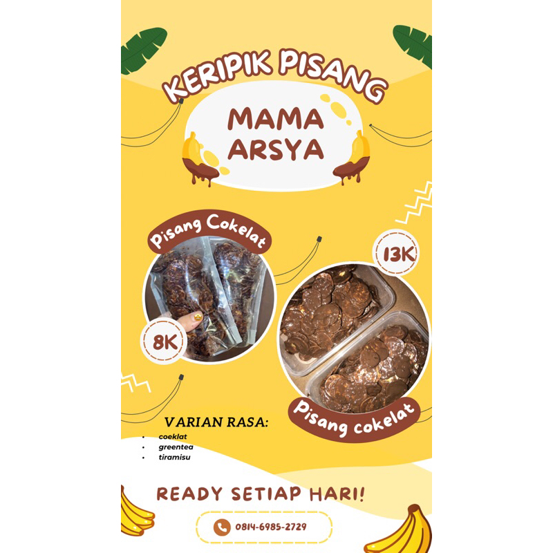 

keripik pisang coeklat Mma arsya