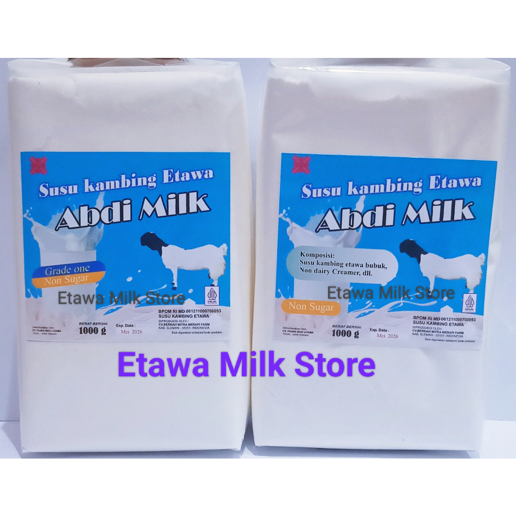 

Susu Kambing Etawa Non Sugar Grade 1 & 2 Isi 1kg