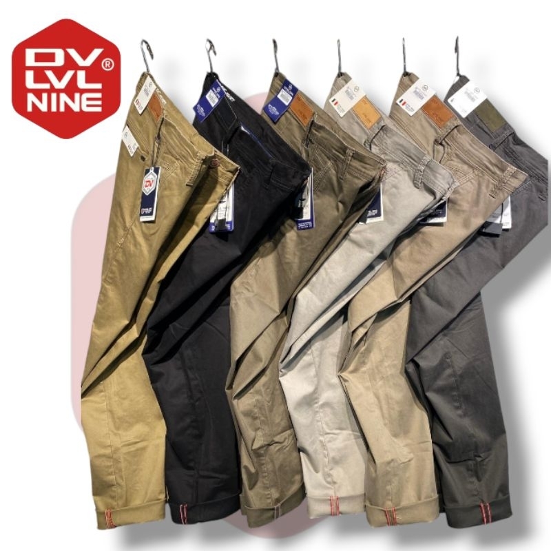 Celana Chinos Pria DV LEVEL NINE ORIGINAL
