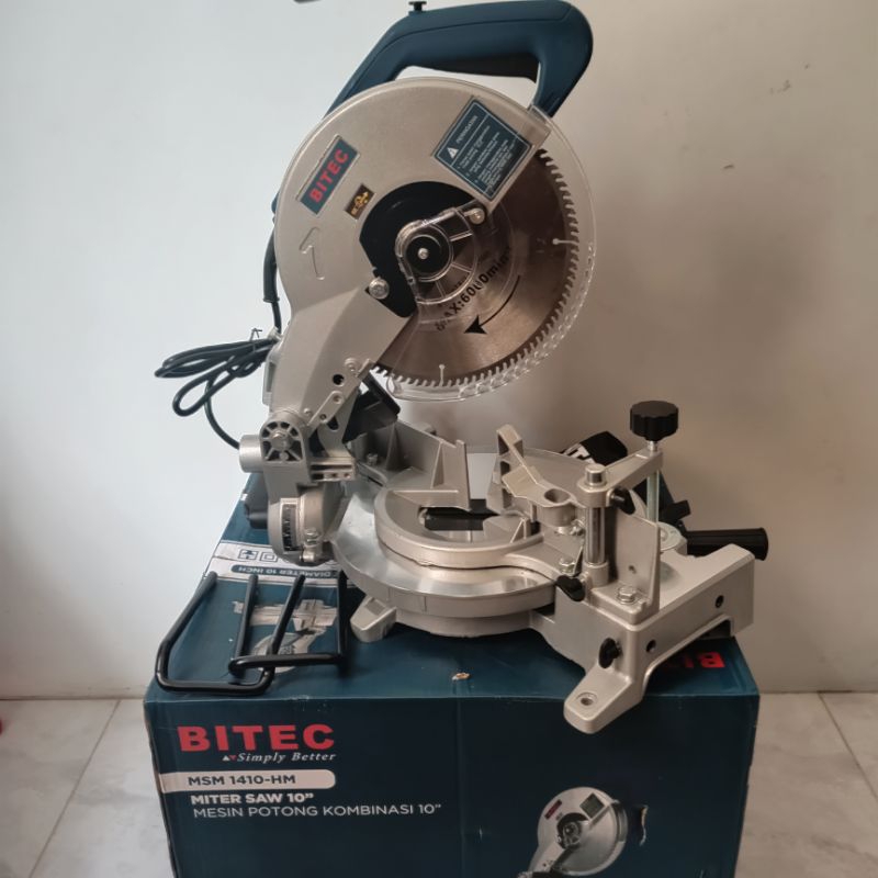 MESIN POTONG ALUMUNIUM 10 INCH BITEC MSM 1410 /  MITTER SAW BITEC 10"