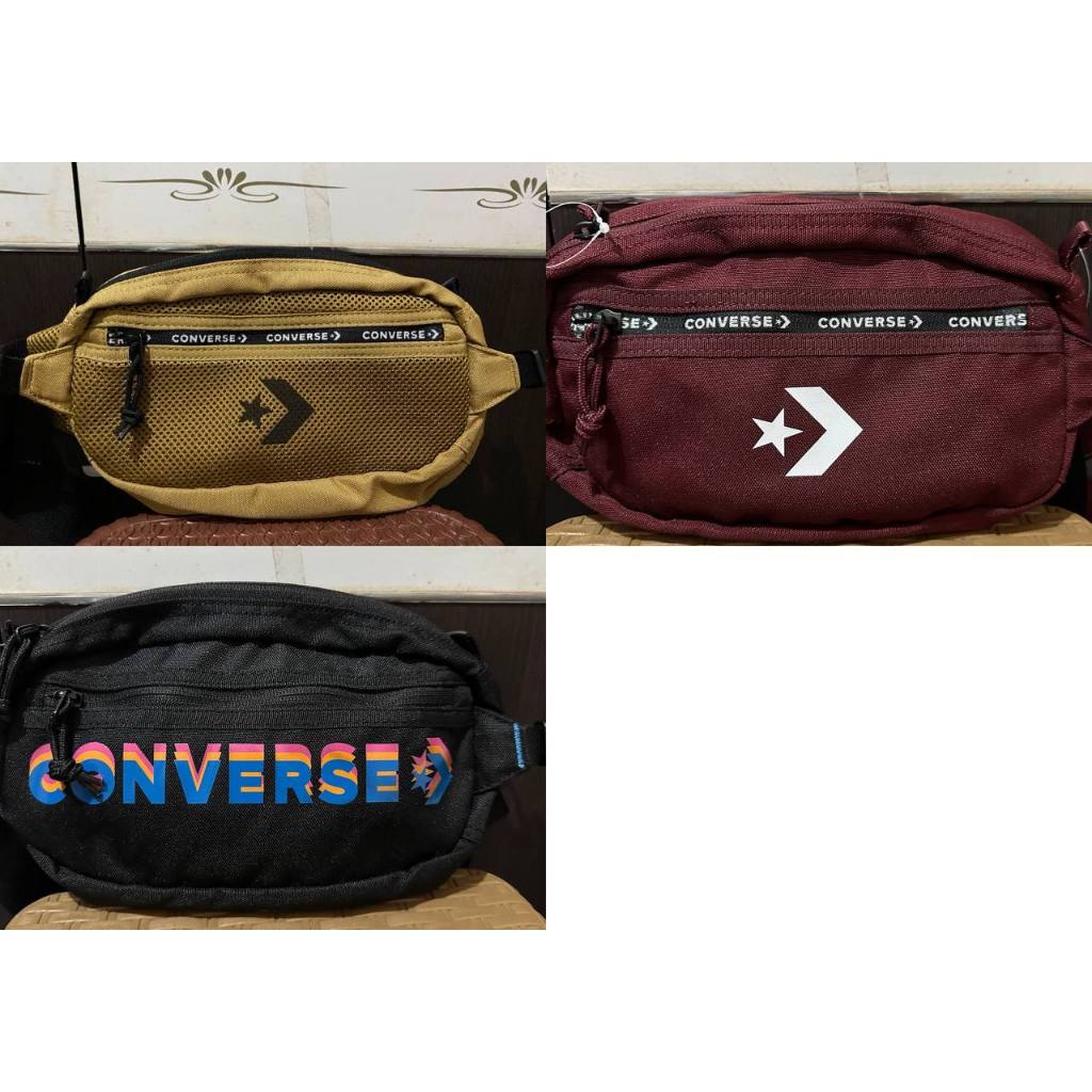 Tas Sling/ Tas Slempang Converse Hitam/Coklat/Merah [ORIGINAL]