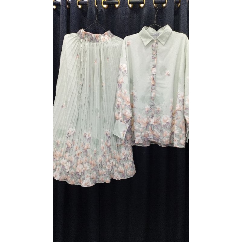 Setelan Rok Malay bahan ceruty by muteki