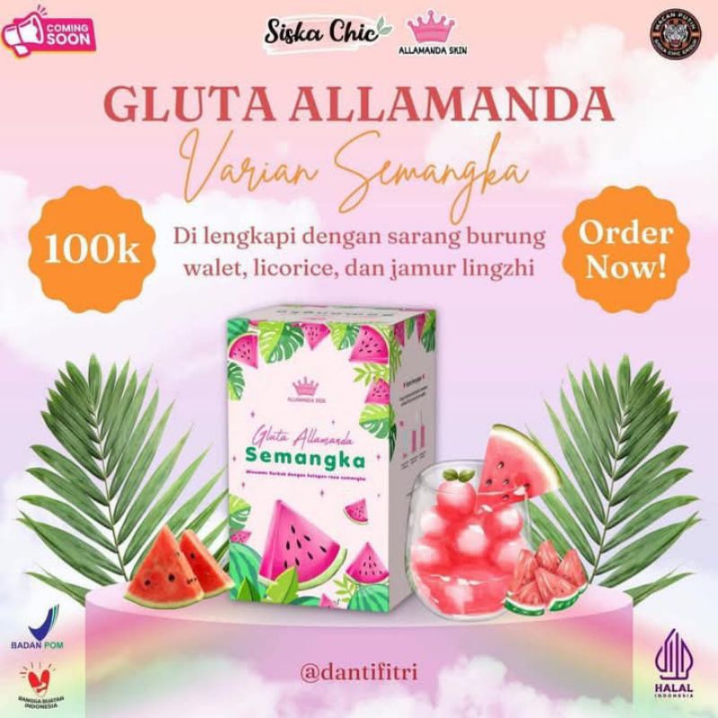 Gluta Alamanda Semangka bisa COD minuman collagen