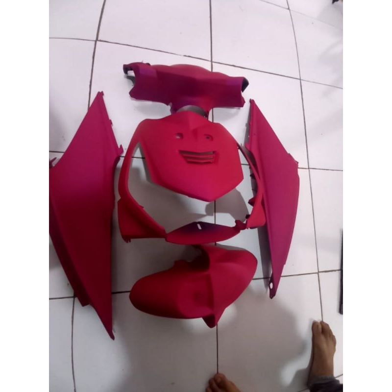 full body halus honda beat karbu warna custom pink doff