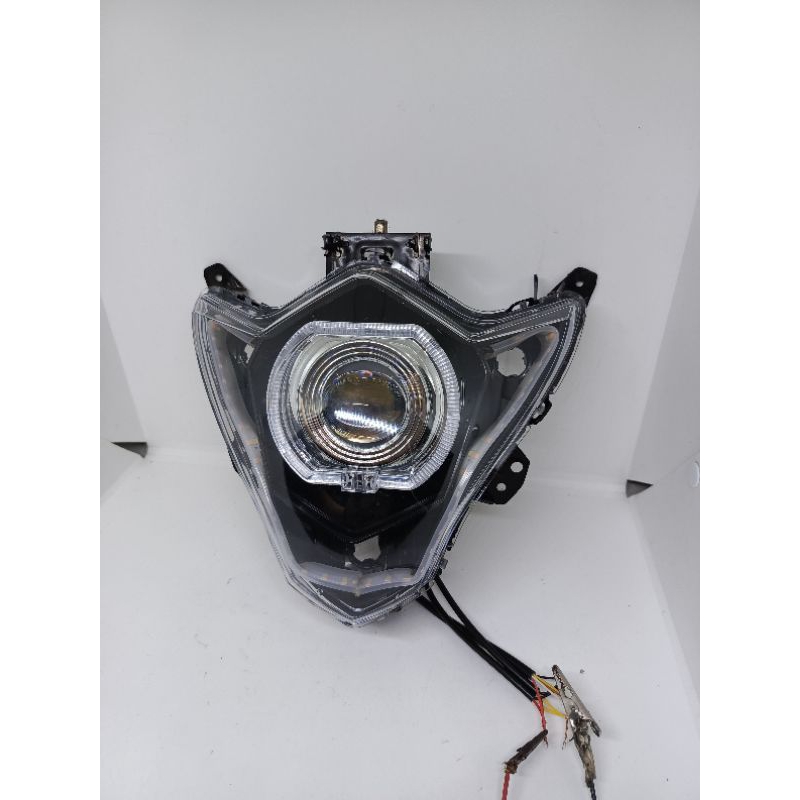 Reflektor lampu depan satria fu facelift custom ala biled 4.5inch alis