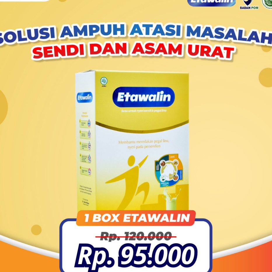 

Etawalin Susu Etawa Herbal Nyeri Sendi 1 Box