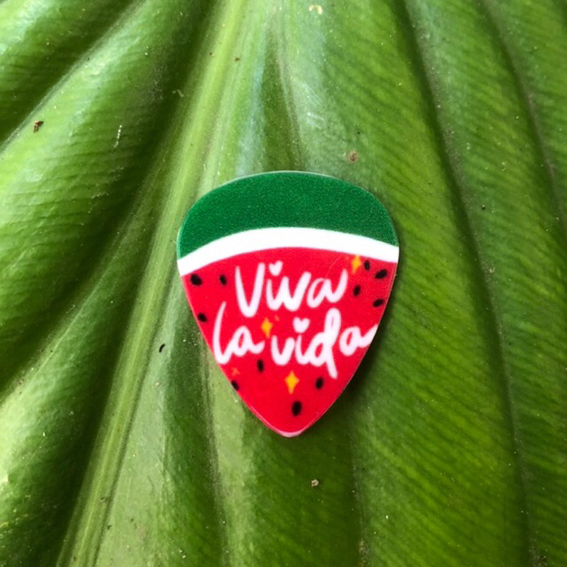 Pick Gitar Twinkling Watermelon Viva La Vida Semangka (Handmade)